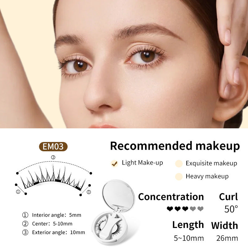 Magnetic False Eyelashes Integrated Storage Box Glue-free Magnet False Eyelashes Natural Makeup Tools With Applicater Magnetic False Eyelashes Integrated Storage Box Glue-free Magnet False Eyelashes Natural Makeup Tools With Applicater